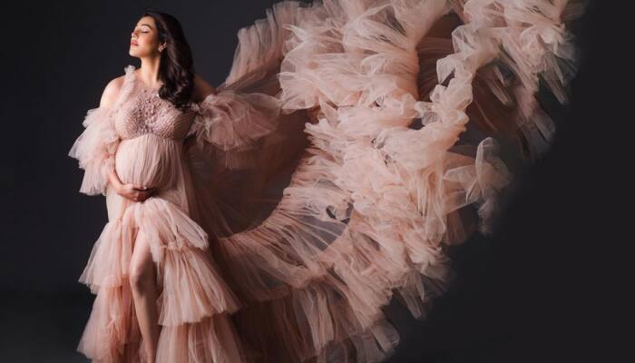 Kajal Aggarwal shares photo of  stunning maternity shoot, writes, ‘motherhood can be beautiful, but messy’