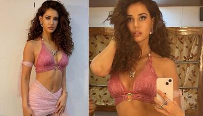 Disha Patani turns up the heat in her pink glittery ensemble, Tiger Shroff’s sister reacts