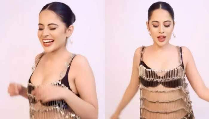 WATCH: Urfi Javed designs dress ENTIRELY made of safety pins, netizens say &#039;100% mental case&#039;