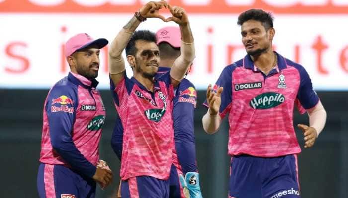 Rajasthan Royals leg-spinner Yuzvendra Chahal celebrates after picking up a wicket against Lucknow Super Giants in their IPL 2022 match. Chahal became 6th bowler to claim 150 wickets in IPL. The list is topped by Dwayne Bravo, who has 173 wickets in the tournament. He is followed by Lasith Malinga (170), who remained at the top spot for many years. Amit Mishra (166), Piyush Chawla (157) and Harbhajan Singh (150) sit next on the list. (Photo: BCCI/IPL)