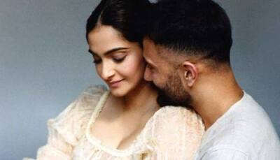 Preggers Sonam Kapoor cuddles with hubby Anand Ahuja in THESE cosy pics