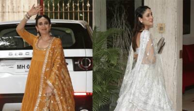 Ranbir Kapoor-Alia Bhatt wedding: Karisma Kapoor flaunts her henna after attending mehendi ceremony