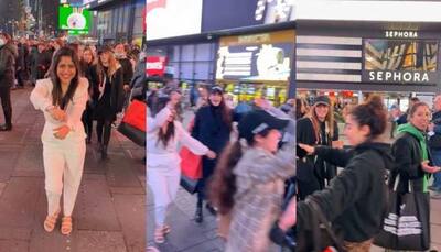 Indian girl makes Americans groove to Badshah song at Times Square in viral video - Watch