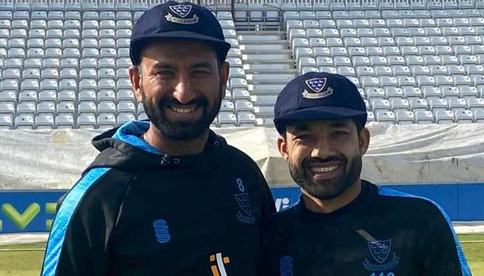 India&#039;s Cheteshwar Pujara and Pakistan&#039;s Mohammad Rizwan make debut for Sussex together, fans say THIS