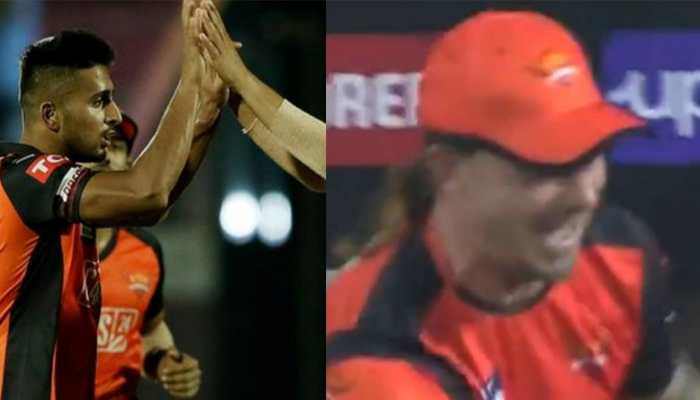 WATCH: Umran Malik impresses as Dale Steyn celebrates in dug out, check more reactions