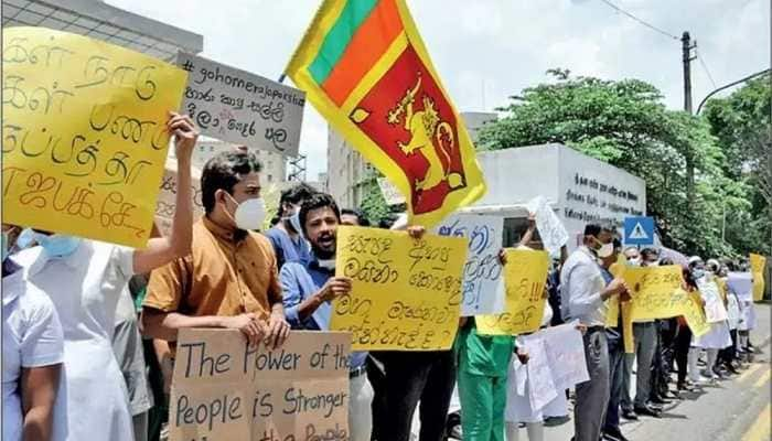 Sri Lankan protesters have been accusing Rajapaksa`s government of corruption