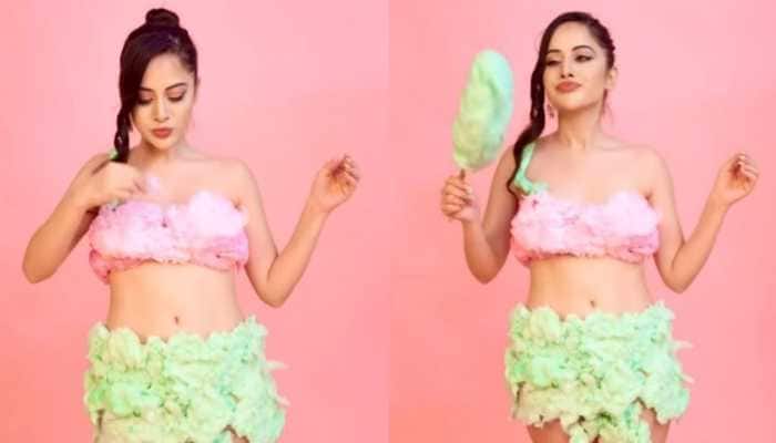 Urfi Javed dons edible dress made of out THIS sweet snack, netizens call it &#039;creative&#039; - Watch