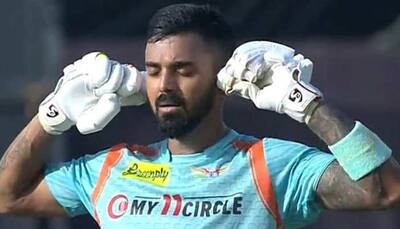WATCH: KL Rahul's 'shut the outside noise' celebration after slamming TON in his 100th IPL match vs MI