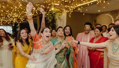 Karisma Kapoor is thrilled as ‘kaleera’ falls on her at Alia Bhatt-Ranbir Kapoor’s wedding, Riddhima Kapoor cheers: PICS