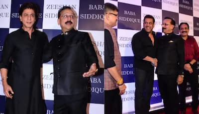 Shah Rukh Khan, Salman Khan grab limelight at Baba Siddiqui's Iftaar party