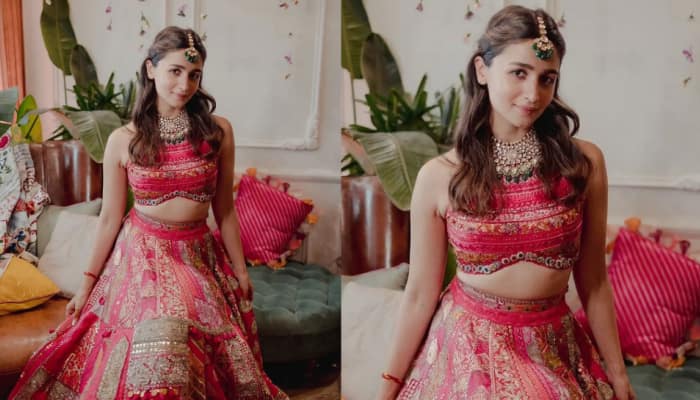 Alia Bhatt&#039;s mehendi lehenga by Manish Malhotra took 3,000 hours to make, had 180 textile patches