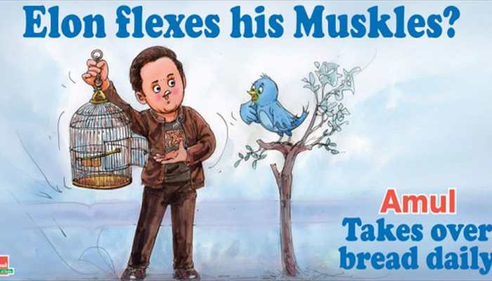 Amul doodle on Elon Musk’s ‘hostile takeover’ bid winning hearts on Twitter