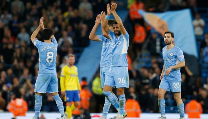 Manchester City thrash Brighton to soar to the top of Premier League table again
