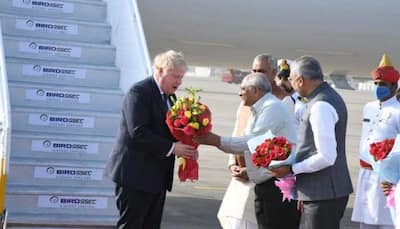 UK PM Boris Johnson arrives in Gujarat for the first time, begins two-day visit to India