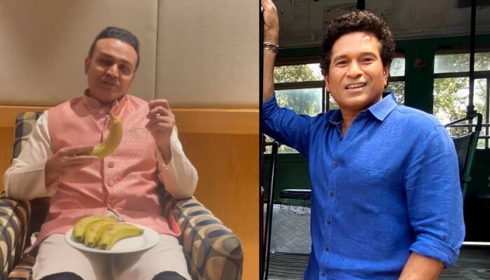 Sachin paaji mujhe kele khilaate the: Watch Virender Sehwag's hilarious birthday wish to Sachin Tendulkar