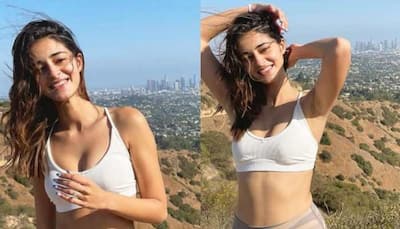 Ananya Panday travels to hills to celebrate Earth Day, poses in white sports bra, fit leggings: See pics