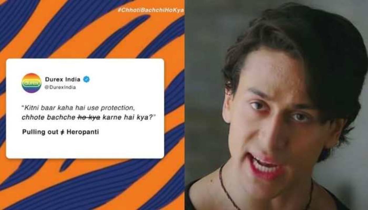Soti Bachachi Ka X Videos - Viral: Tiger Shroff's 'chhoti bacchi ho kya' dialogue gets twist by condom  brand, netizens can't keep calm! | Buzz News | Zee News