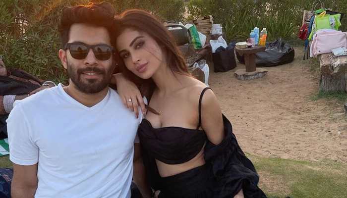 Mouni Roy wears short olive dress on a cosy date night with hubby Suraj Nambiar, check video!