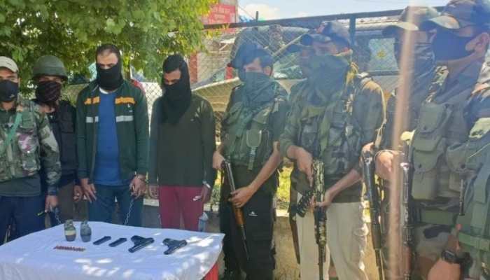 Two Jaish-e-Mohammad terrorists arrested with arms, ammunition in J&amp;K's Baramulla