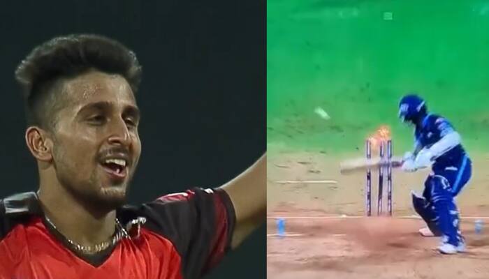 WATCH: SRH pacer Umran Malik cleans up Wriddhiman Saha with a 153kph delivery vs GT