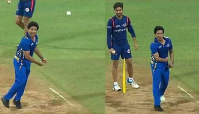 IPL 2022: Sachin Tendulkar bowls leg-spin in practice session, fans want him to play for Mumbai Indians vs Rajasthan Royals - Watch
