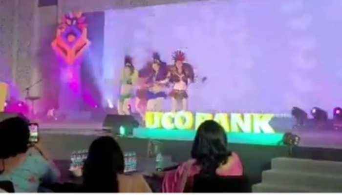 Video circulating amongst bankers, scantily clad female dancers entertain UCO Bank staff at party hosted by SBI Life