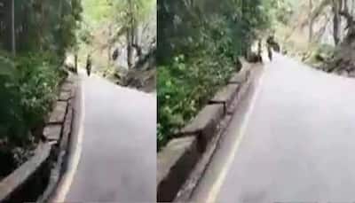WATCH: One killed, another injured in Kerala as boulder falls from hill, hits their bike