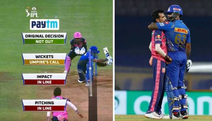 IPL 2022 RR vs MI: Suryakumar Yadav consoles Yuzvendra Chahal with bear hug after failed DRS appeal for LBW, video goes viral - WATCH