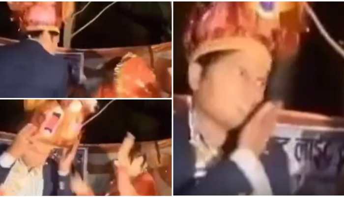 Viral video shows bride, groom slapping each other on stage