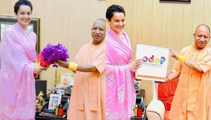 Kangana Ranaut feels &#039;honoured&#039; after meeting UP CM Yogi Adityanath, shares photos