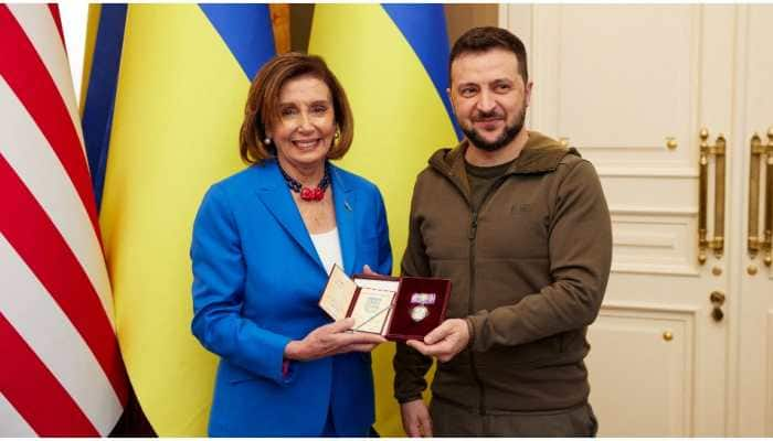 Nancy Pelosi meets Ukrainian President Volodymyr Zelenskyy in unannounced visit to Kyiv, vows unbending US support