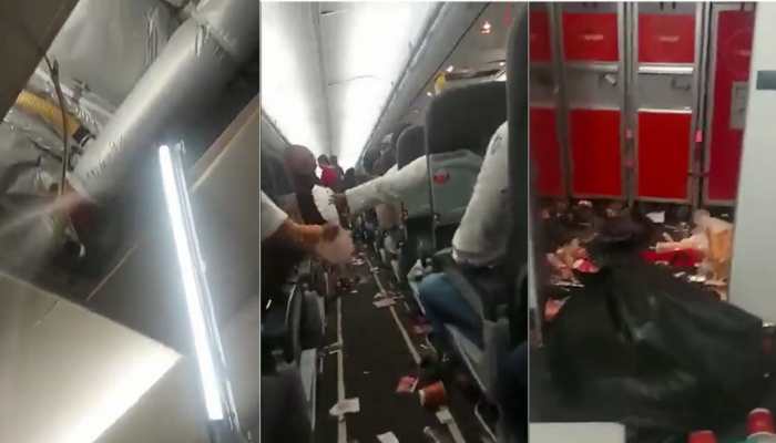 SpiceJet turbulence: Video reveals damage on Mumbai-Durgapur flight - WATCH