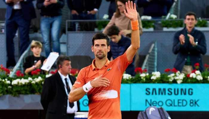 Madrid Open: Novak Djokovic beats Gael Monfils to set up Andy Murray clash, Emma Raducanu crashes out