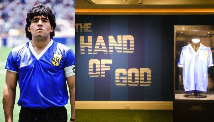 Maradona&#039;s &#039;Hand of God&#039; goal shirt sets new record, sold for THIS massive amount 