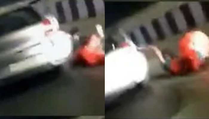 Delhi road rage: Woman assaulted, dragged by moving car in Amar Colony area Delhi road rage: Woman assaulted, dragged by moving car in Amar Colony area