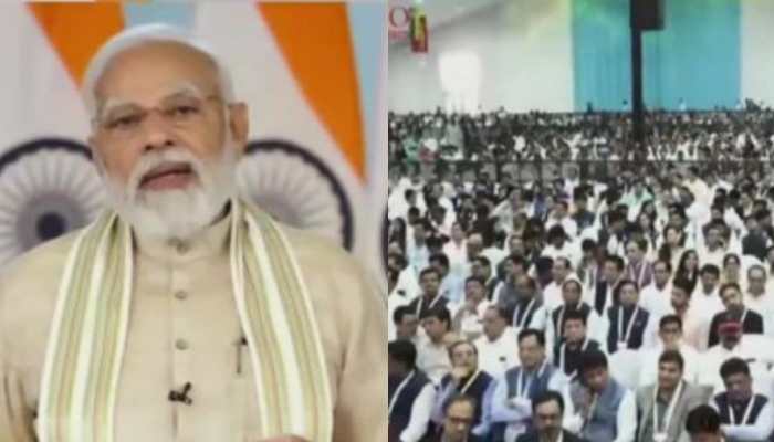 PM Narendra Modi calls for reducing ‘slavery to foreign goods’, lauds India’s start up culture