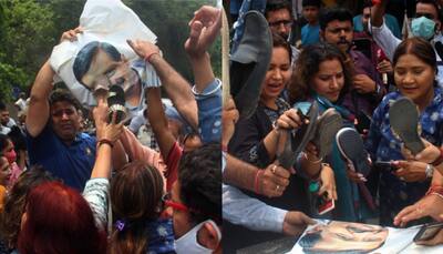 Tajinder Pal Singh Bagga arrest: BJP workers protest, raise slogans outside AAP office- WATCH