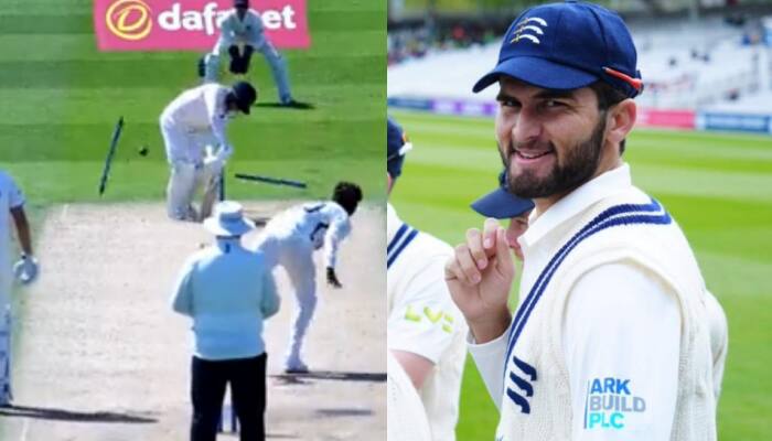 WATCH: Shaheen Afridi&#039;s brutal &#039;YORKER&#039; castles stumps of Sussex skipper Tom Haines