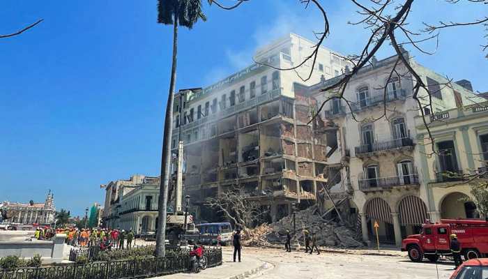Powerful explosion damages hotel in Cuban capital, Watch