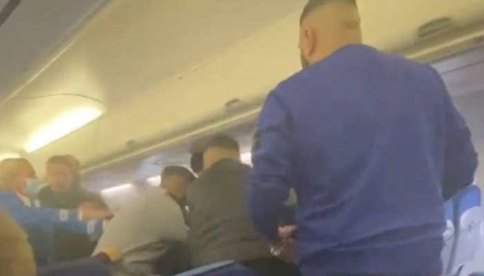 Racist comment leads to a massive fight in KLM flight, passengers record video: WATCH