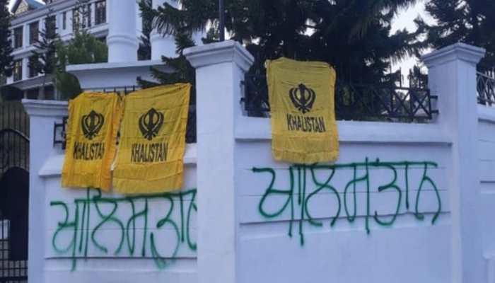 Khalistani flags put up at Himachal Pradesh Assembly&#039;s gate, walls in Dharamshala, Police call it &#039;a wake-up call&#039;