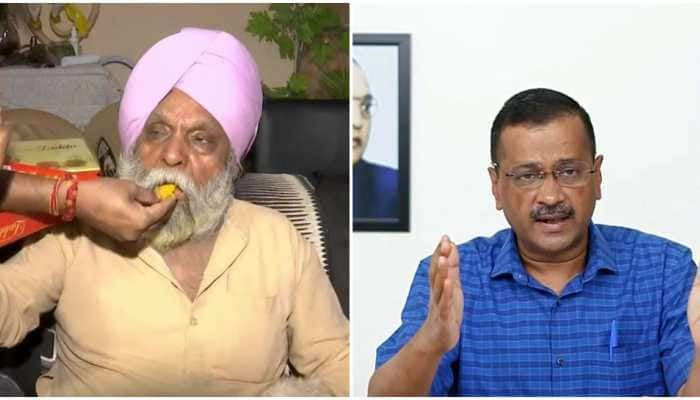 Tajinder Bagga arrest row: BJP leader&#039;s father distributes laddoos after court relief, says Kejriwal &#039;scared&#039; of his son