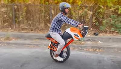 THIS self balancing modified KTM motorcycle takes Indian ingenuity to world level
