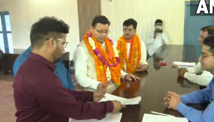 Uttarakhand CM Pushkar Singh Dhami files nomination for Champawat assembly by-elections