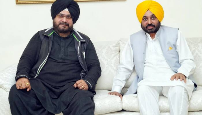 Navjot Singh Sidhu praises Bhagwant Mann again, calls him &#039;receptive&#039; &amp; &#039;down to Earth&#039; after meeting