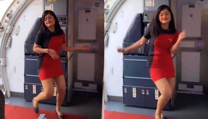 Viral Video: SpiceJet air hostess grooves to Main Se Meena Se in flight - Watch
