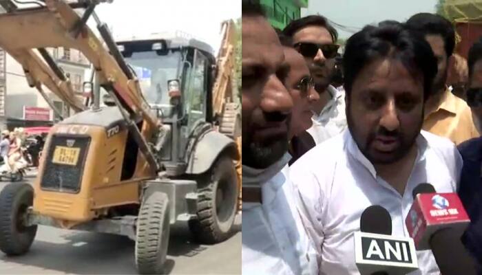 Amid &#039;Delhi Police Haye Haye&#039; slogans, anti-encroachment drive begins in Madanpur Khadar- WATCH