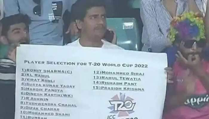 IPL 2022: Fan displays poster of Team India&#039;s squad for T20 World Cup, see VIRAL pic