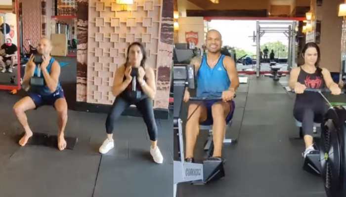 IPL 2022: PBKS&#039; Shikhar Dhawan finds new gym partner in Preity Zinta - Watch