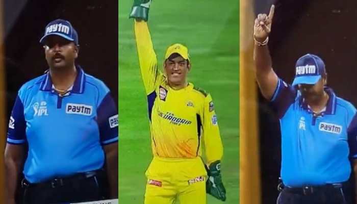 IPL 2022: MS Dhoni bullying umpires? Fans troll umpire for changing decision after CSK captain&#039;s appeal - Watch 